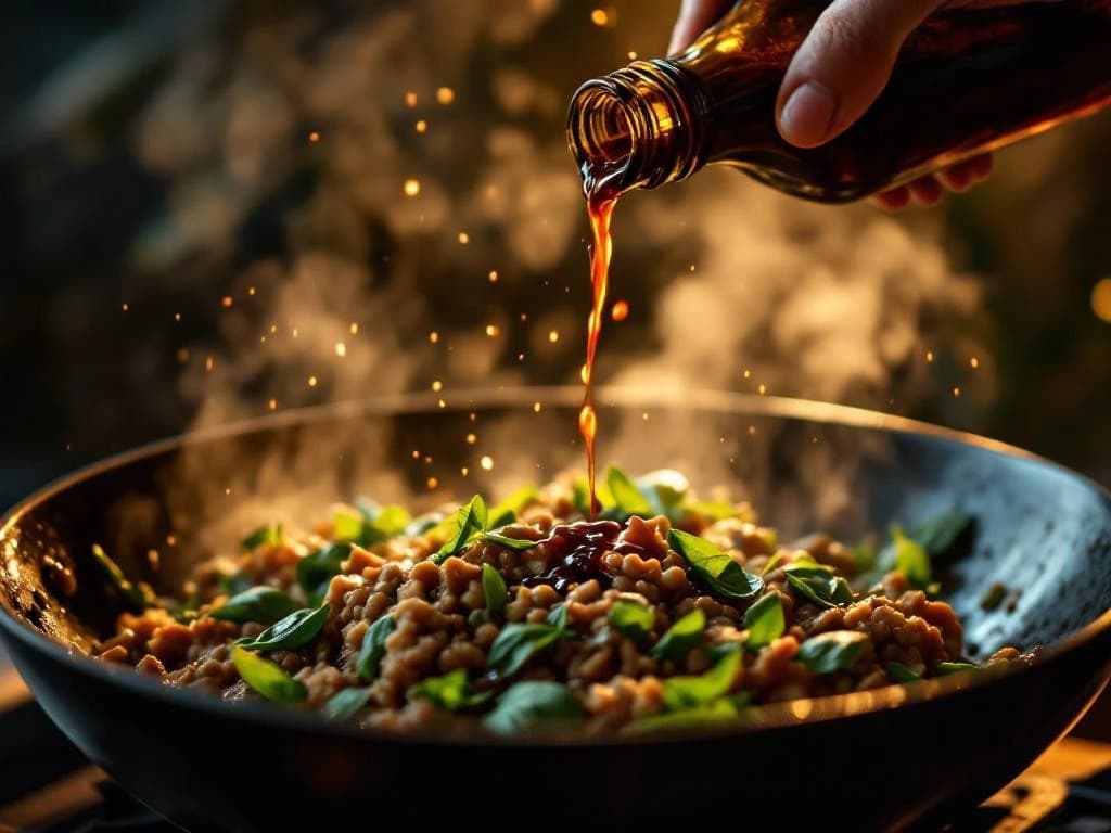 ขั้นตอนการปรุงซอสกะเพราฝีมือแม่